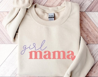 Sweat-shirt maman fille | Cadeau Fête des Mères | Cadeau pour maman | Pull ras du cou maman