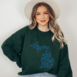 The Great Lakes State Sweatshirt | Michigan Crewneck | Lake Michigan | Lake Superior Shirt | Great Lakes Shirt