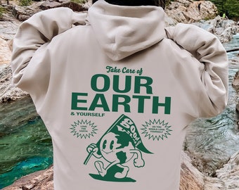 Take Care of Our Earth Hoodie | Oversized Hoodie | Trendy Hoodie | Tumblr Hoodie | Aesthetic Hoodie | There is No Planet B Hoodie