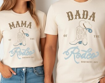 My First Rodeo Birthday Outfit | Matching Family Shirts | Blue Boy 1st Birthday Theme | Cowgirl Boots | Western Mommy and Me | Rodeo Dada