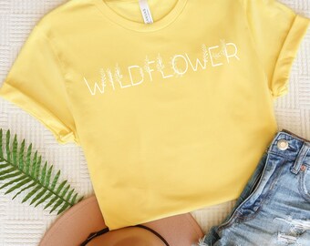 Wildflower T-shirt | Floral T-Shirt | Wild Flowers Shirt | Gift for Women | Womens Shirts | Best Friend Gift