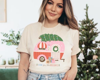 Weihnachts Camper Shirt | Landhaus Weihnachten | Zuhause auf Rädern | Shitters Full Shirt