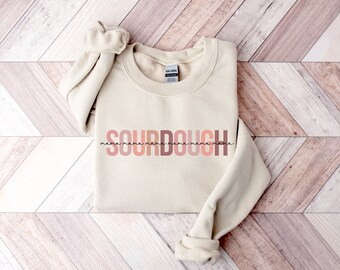 Sourdough Mama Sweatshirt | Sourdough Starter | Bread Baker Shirt | Baking Gift | I Can't I'm Making Sourdough | Funny