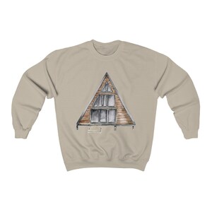 A Frame Cabin Crewneck Sweatshirt | Cozy Cabin Crewneck | Cabin Sweatshirt | Unisex Heavy Blend Crewneck Sweatshirt image 7