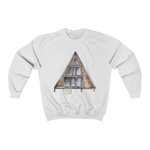 A Frame Cabin Crewneck Sweatshirt | Cozy Cabin Crewneck | Cabin Sweatshirt | Unisex Heavy Blend Crewneck Sweatshirt image 8