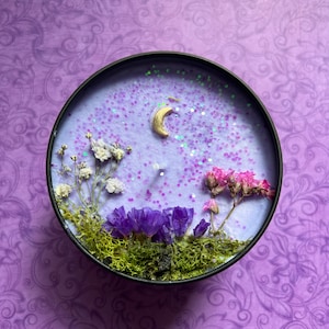 MIDSUMMER NIGHT Candle, Gift idea, Candle Magic, Green witch, Moon Magic
