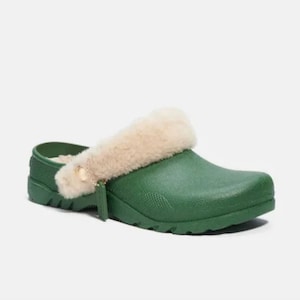 Coach Sherpa Shearling Rubber Mules (Crocs)