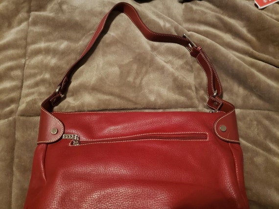 ほぼ未使用品! MAXX NEW YORK REAL LEATHER Maxx New York Black Leather Shoulder Bag Purse | eBay