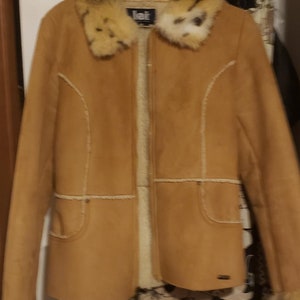 I. e. i. Faux Leather and Mink Coat