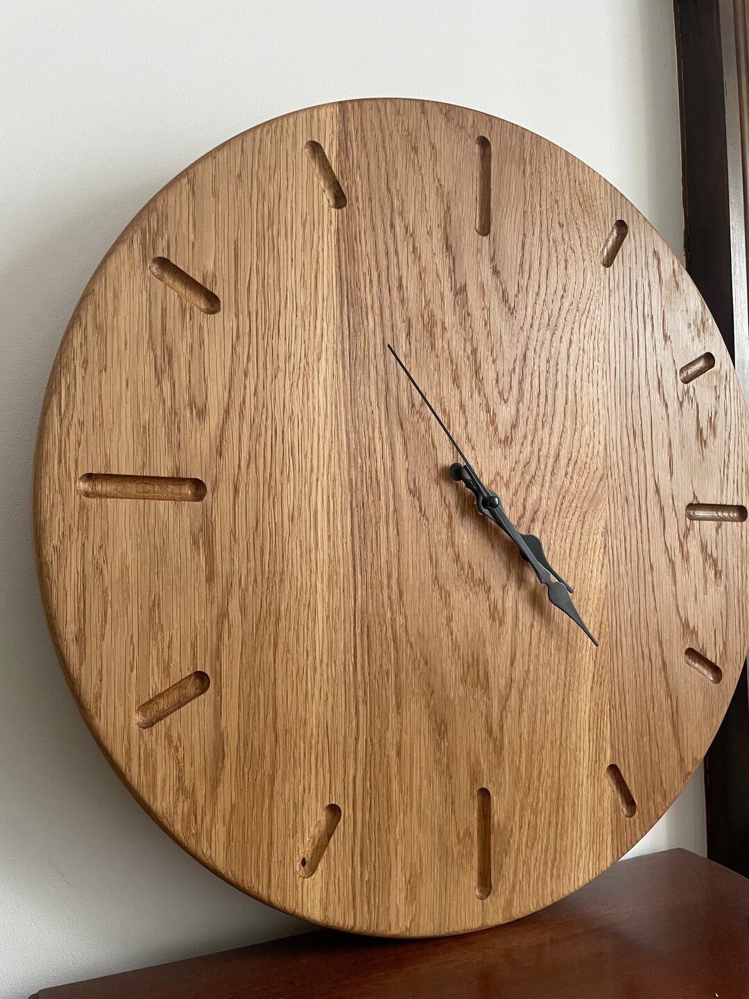 500mm Solid Oak Wall Clock Etsy Australia