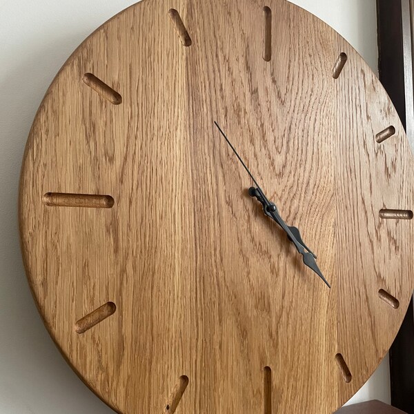 Oak Wall Clock Etsy UK