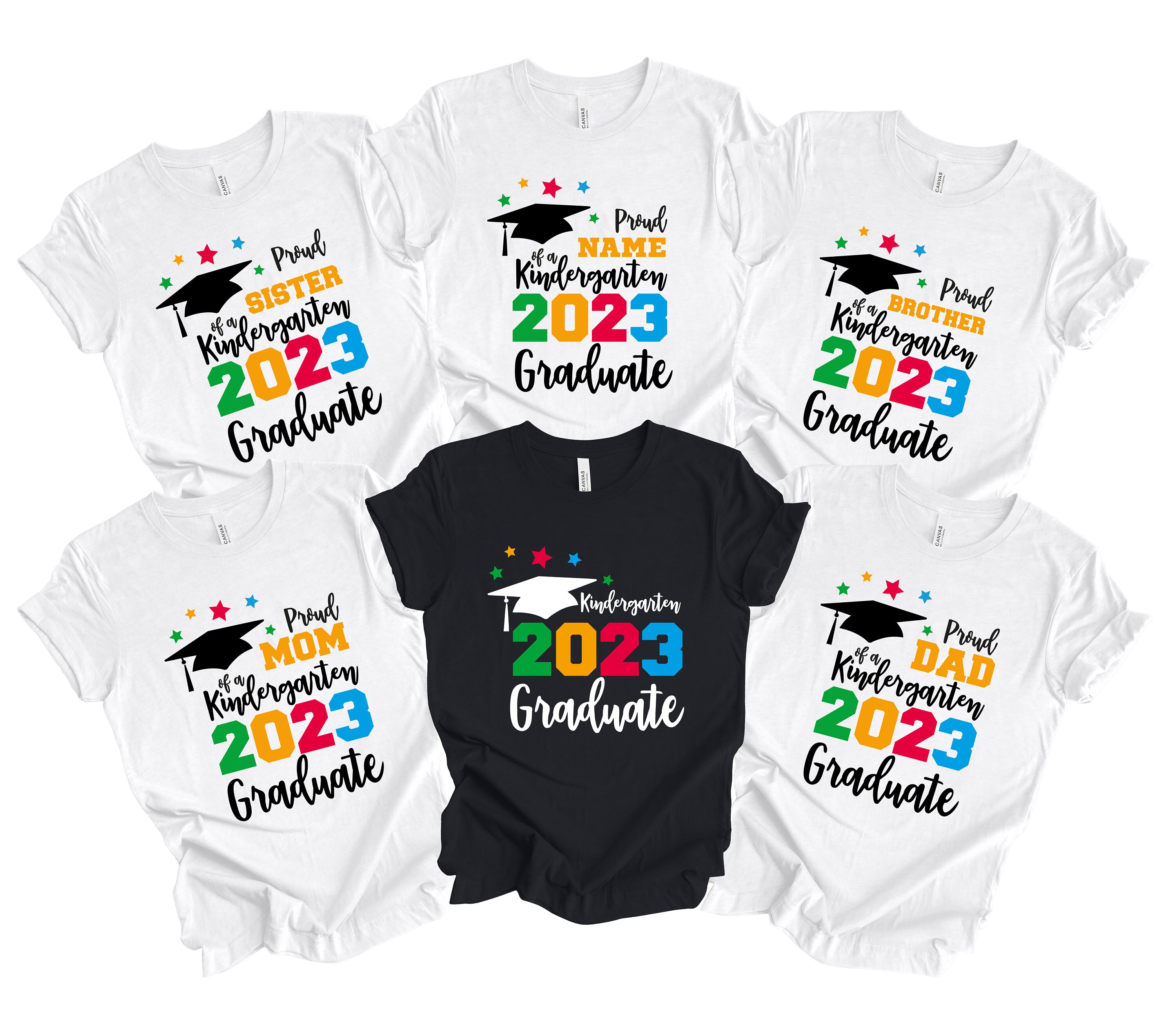 Custom Kindergarten 2023 Graduation Shirt Grad Matching 2023 - Etsy