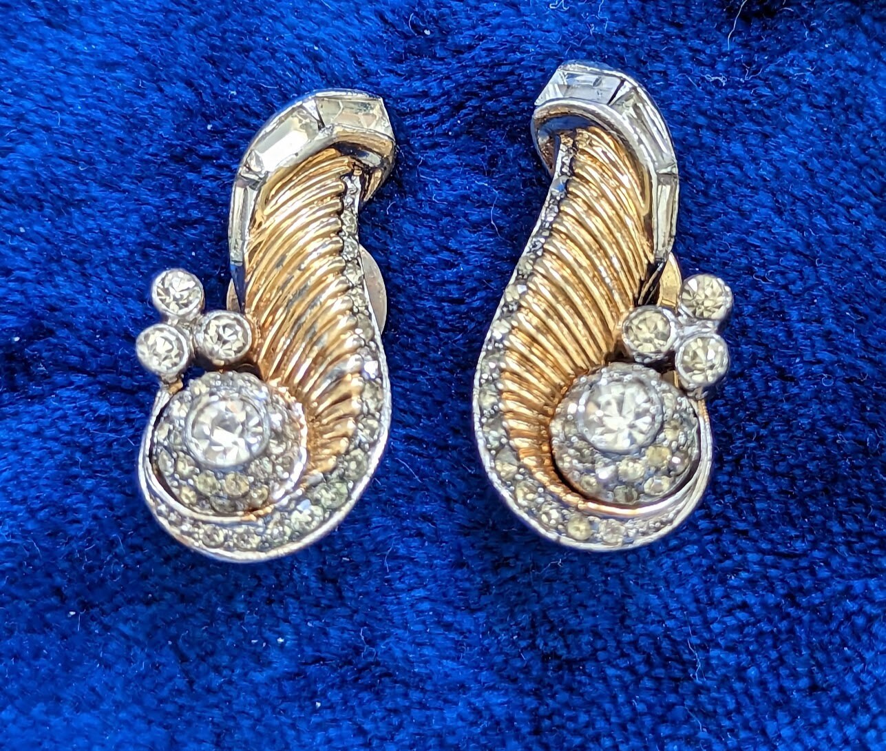 Vintage Mazer Art Deco Earrings Etsy