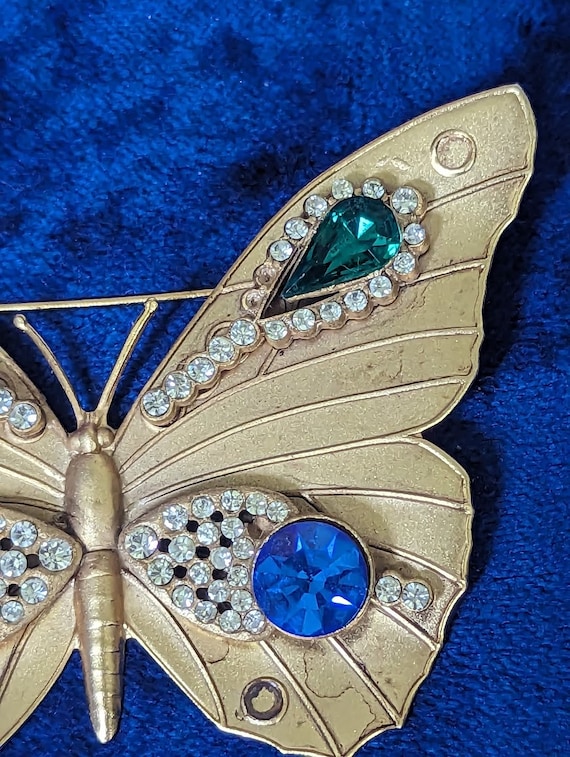 Unsigned Joseff of Hollywood? Butterfly Brooch - image 2