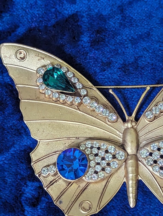 Unsigned Joseff of Hollywood? Butterfly Brooch - image 3