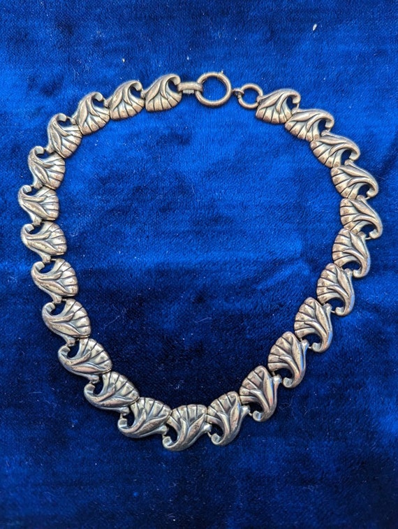 Vintage 1940s Sterling Napier Necklace