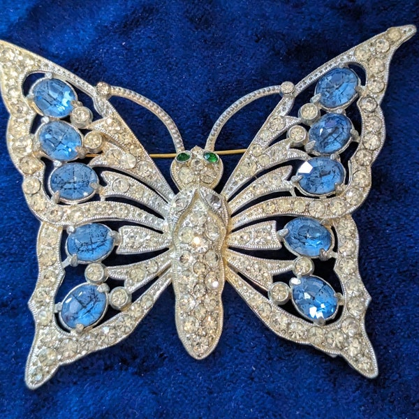 Unsigned Staret Large Butterfly Brooch