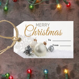 Printable Christmas / Holiday Gift Tags - Instant Download, Easy-to-Print, 2x3.5 inch