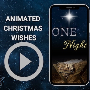 Tarjeta de Navidad móvil, Deseos cristianos de Navidad, Tarjeta electrónica de vacaciones para teléfono, Mensaje de texto