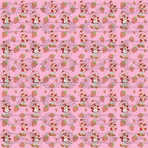 Strawberry S/ Digital Pattern 1