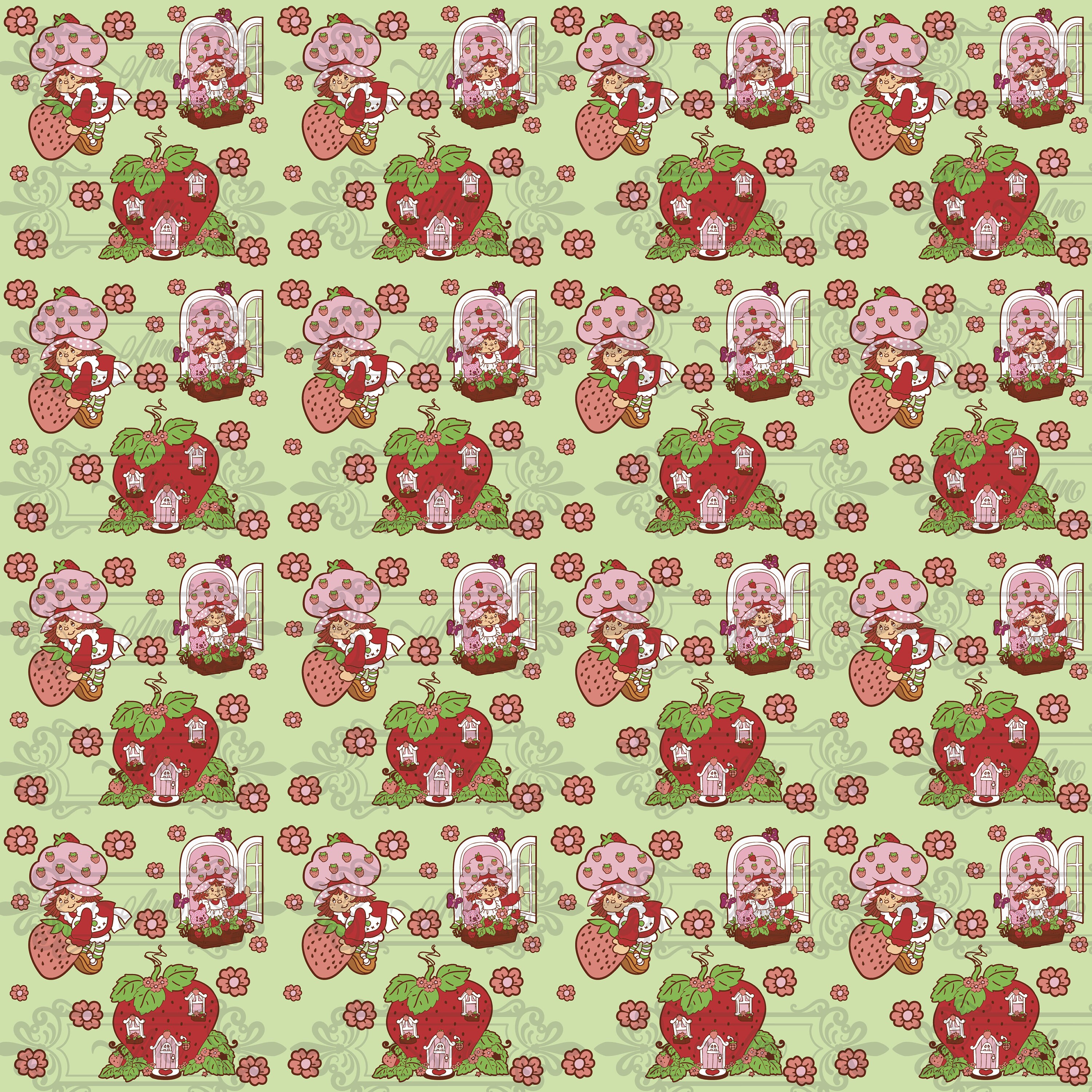 Strawberry S/ Digital Pattern 2 - Etsy