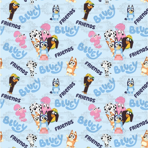 Bluey Seamless Pattern 2 SVG PNG AI Etsy