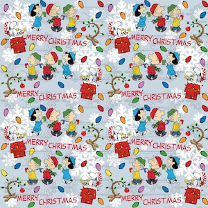 Merry Christmas Charlie Brown Digital Pattern /Kids Print / Digital Paper/ Instant Download / SVG / PNG