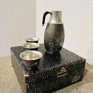 Pewter Sake Set - Etsy