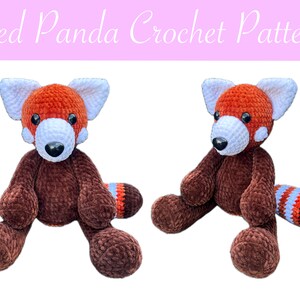 Riley the Red Panda Crochet Pattern (PDF PATTERN ONLY)