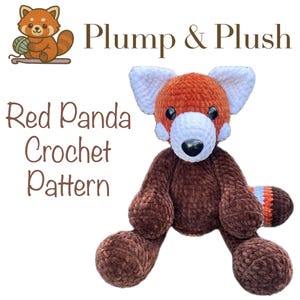 Riley the Red Panda Crochet Pattern (PDF PATTERN ONLY)