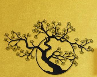 Japanese Ginkgo Biloba Leaf Art,Bonsai Tree,Gingko Leaves Metal Wall Art,Tree Metal Decor,Metal Leaf WallArt,GinkgoFloralDecor,FloralWallArt