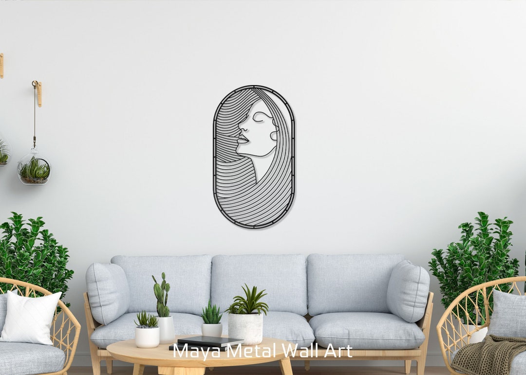 Women Metal Wall Decor, Woman Metal Wall Art, Woman Metal Decor,metal