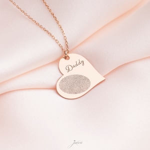 Personligt fingeravtryckshalsband: Minnesmycken i sterlingsilver