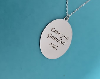 Sterling Silver Fingerprint Necklace: Personalized Keepsake Jewelry