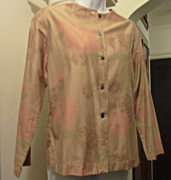 EarlyMid 1960s Alfred Paquette Gold Floral 100 Cott… Gem