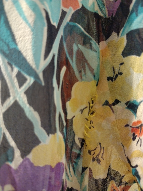 Floral Silk Chiffon Dress, late 1920s-early 1930s… - image 6