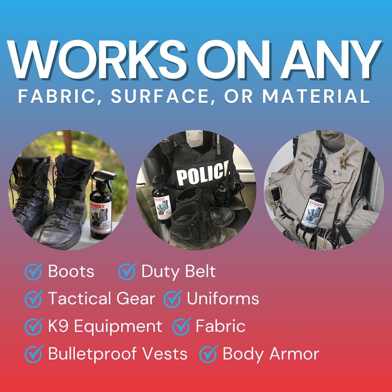 Police Officer Gift, Tactical Gear, Police, Police Officer, Police Gear, Gift for Cop, Cop Spray, Police Wife, Body Armor, Police Vest Spray, Odor Eliminator, Bullet Proof Vest, Deodorizer, Law Enforcement, LEO, Odor Eliminating Spray, Cops, Sherif