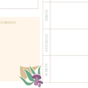 Printable 8.5 X 11 Weekly Planner Pages, Reuseable Weekly Planner ...