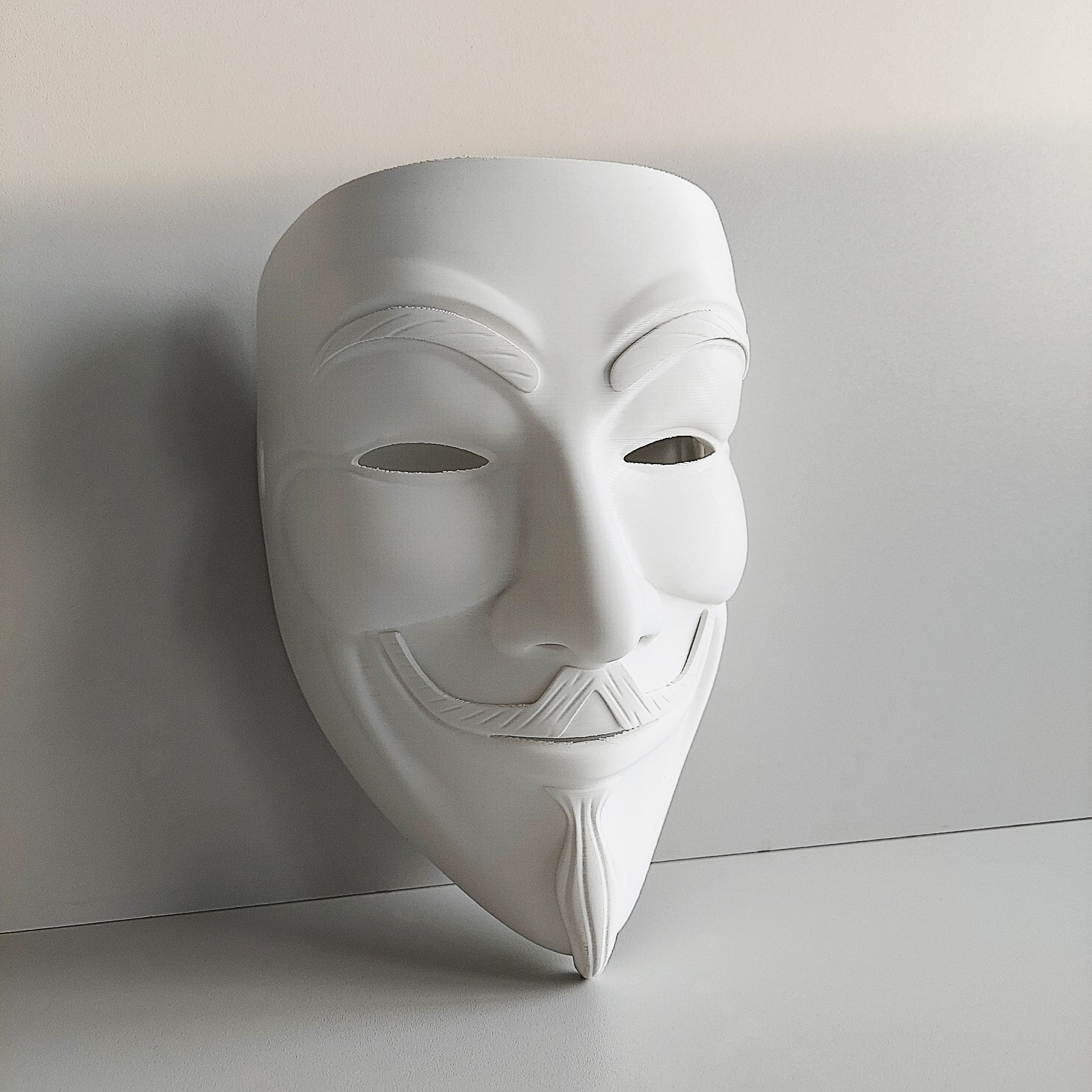 Guy Fawkes V for Vendetta Anonymous Custom Hand Painted Rusted