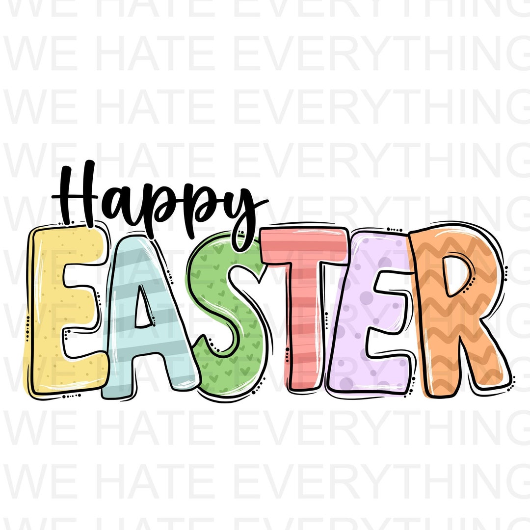 Happy Easter Easter PNG - Etsy