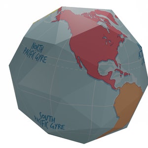 Pentakis dodecahedron Paper model PDF DIGITAL FILE Origami Papercraft  low poly paper sculpture  Earth Globe  gyre Catalan solid
