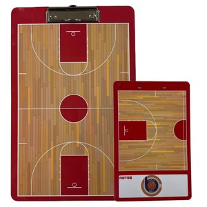 Homemaxs Basketball Coaches Clipboard Basketball Clipboard for Coaching Dry Erase Coaching Board, Size: 35x22cm