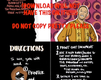Tim Robinson: An I Think You Should Leave PAPER DOLL (PDF Printout)