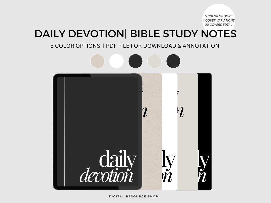 Digital Bible Study Journal for Goodnotes, Notability Digital Notebook ...