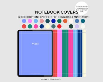 Digital Notebook Covers for GoodNotes, Notability Digital Notebook Covers Goodnotes Covers Notability Covers | Digital Covers Notebook |
