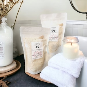 Milk bath, Skin nourishing, coconut milk, goat milk, bath soak, essential oils, Epsom Salt, aromatherapy, skin care, bath and body care