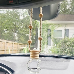 Car diffuser, Essential oil diffuser, car charms, moon decor, oil diffuser, car freshener, air freshener, rearview mirror decor, car decor,