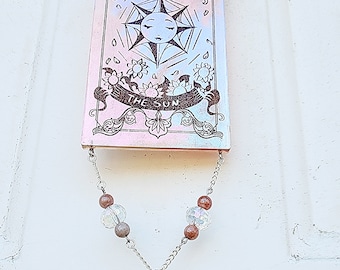 Sun catcher, wall decor, window decor, witchy decor, sun, moon, boho home decor, tarot card charm, tarot card decor