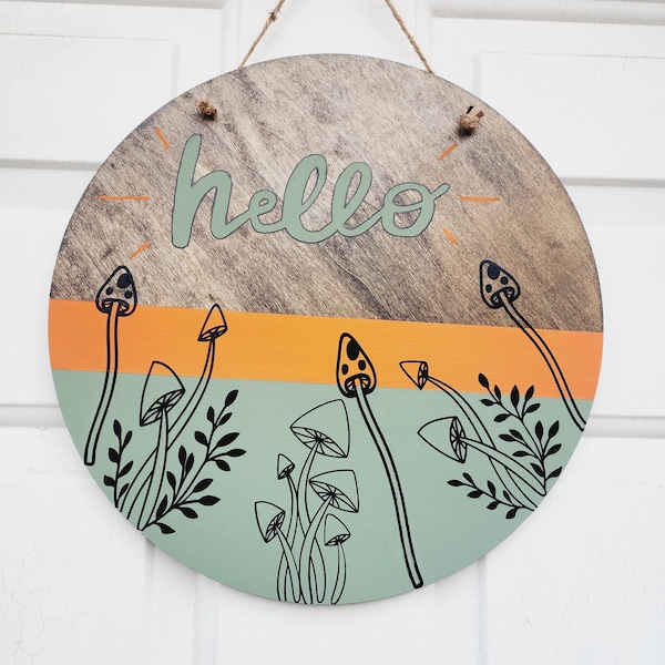 Mushroom Front Door Decor - Etsy