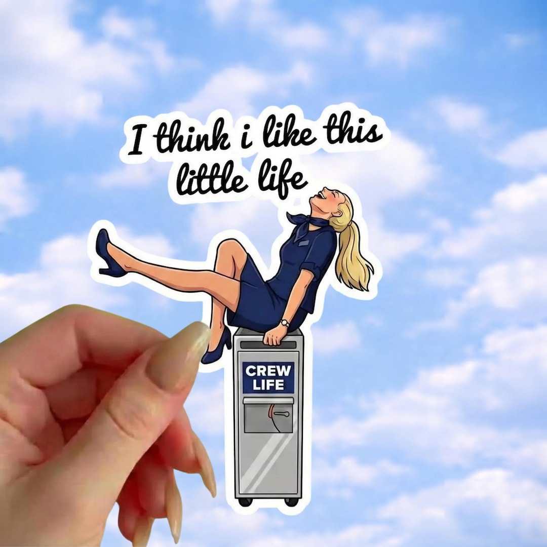 Notyouraverageflight Sticker Flight Attendant Sticker | Crew Life Humor, Airline Gift - Etsy